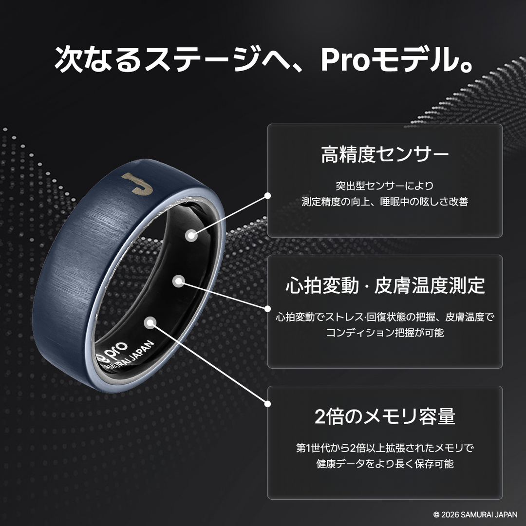 【予約販売】侍ジャパンｘb.ring コラボレーション スマートリング Pro