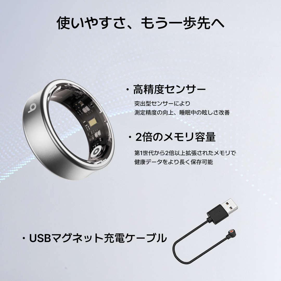 b.ring G1S スマートリング チタン