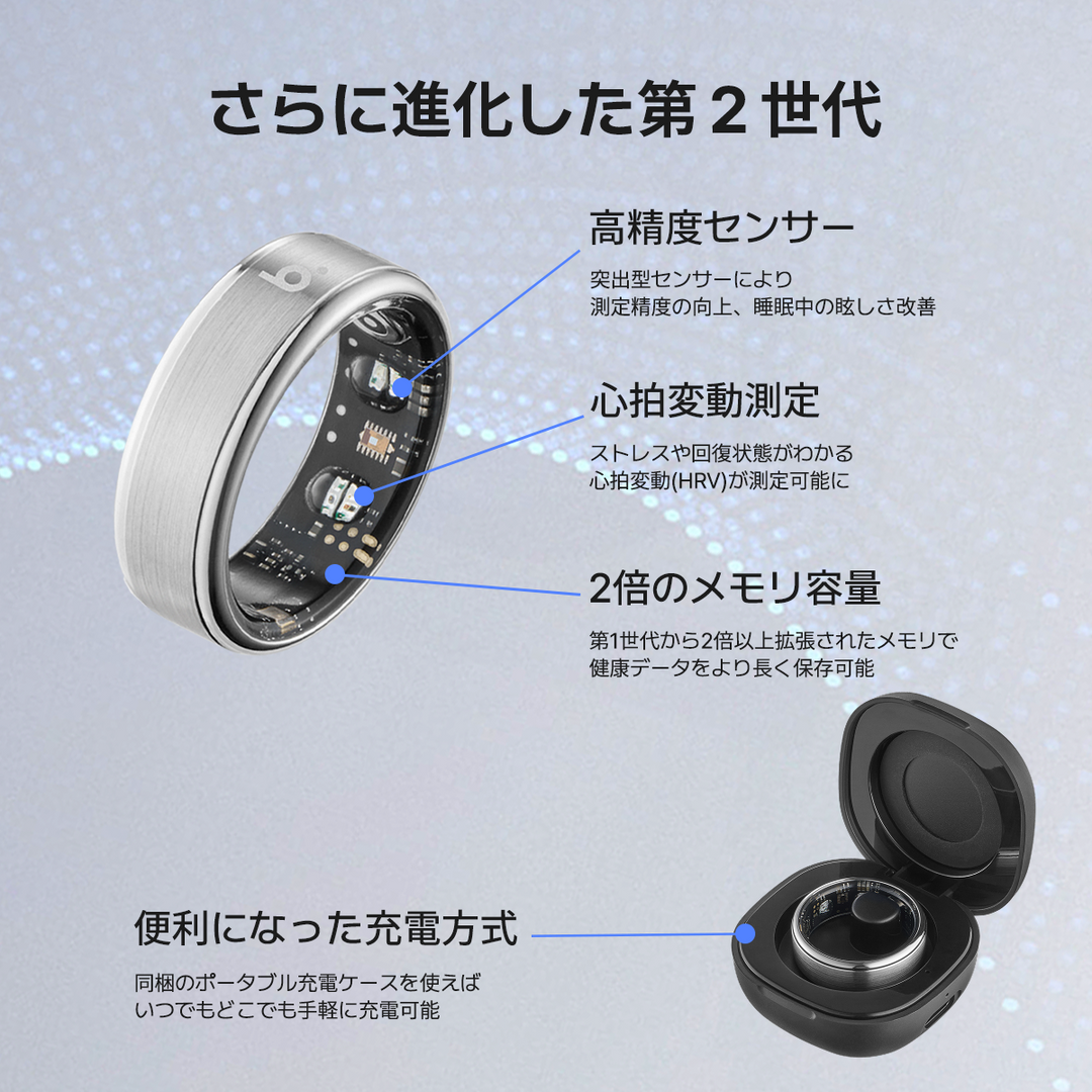 b.ring G2 スマートリング ステンレス | b.ring b.ring G2 スマートリング ステンレス | b.ring