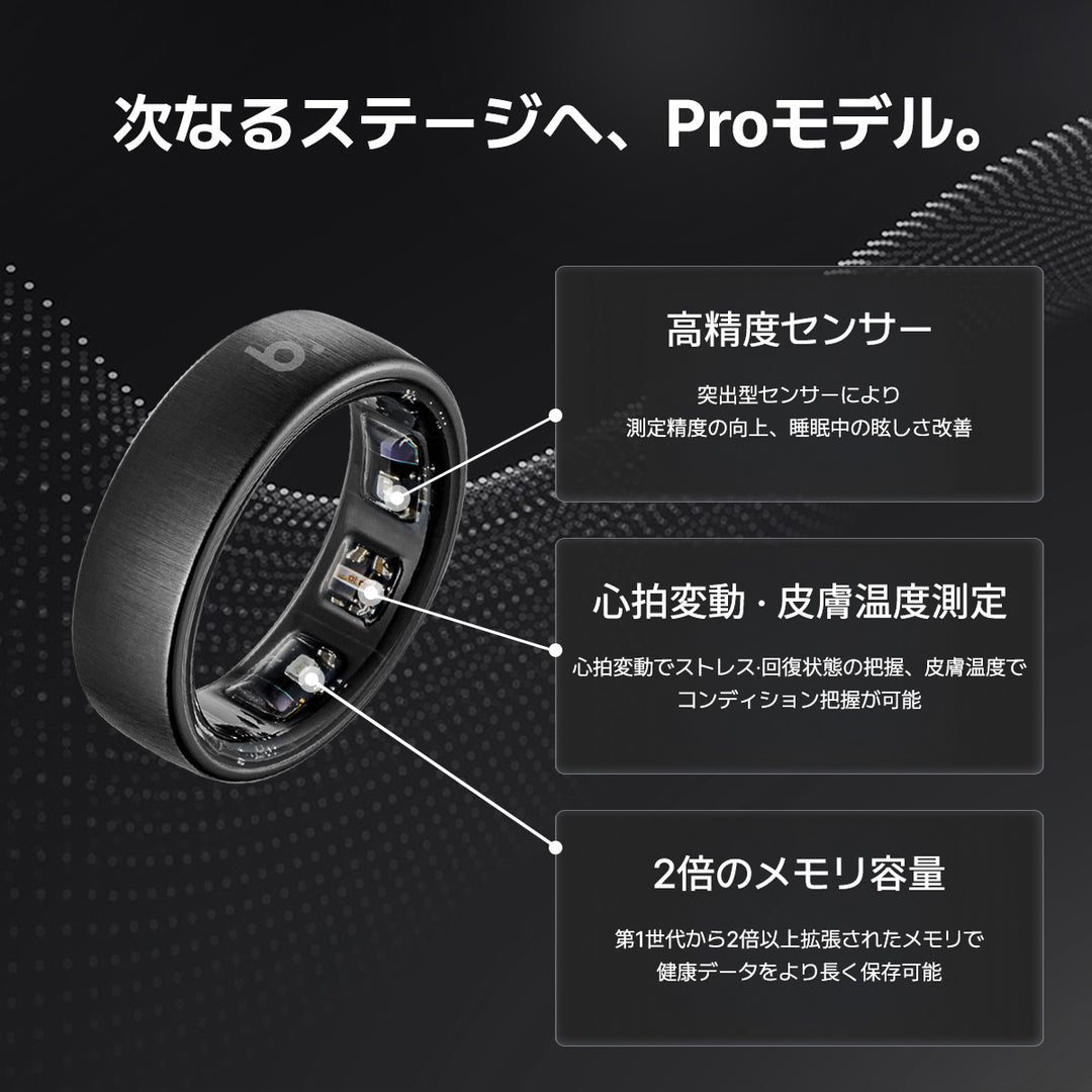 b.ring Pro スマートリング Proモデル チタン